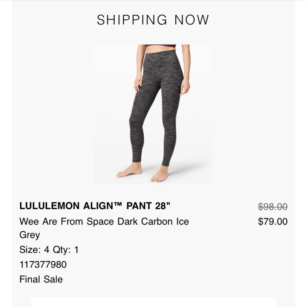 Lululemon align pant 28”